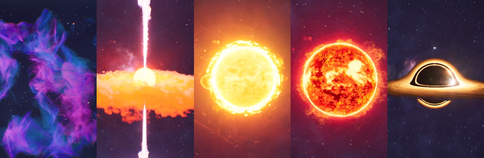 A real-time VFX experience depicting the life cycle of a star.